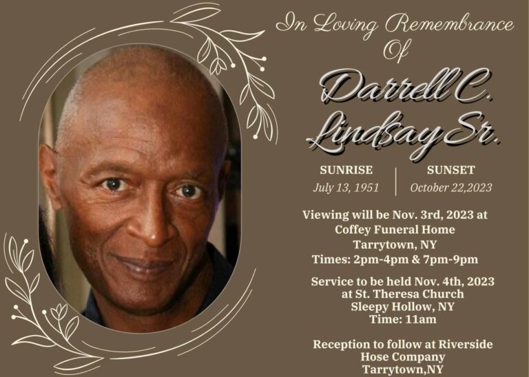 Darrell C. Lindsay Sr. of Tarrytown [Obituary]