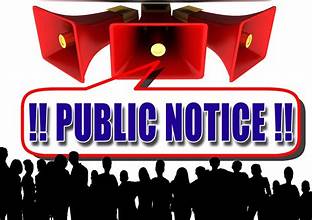 Public Notice: Forfeiture of Vehicles In Connection With Criminal Acts