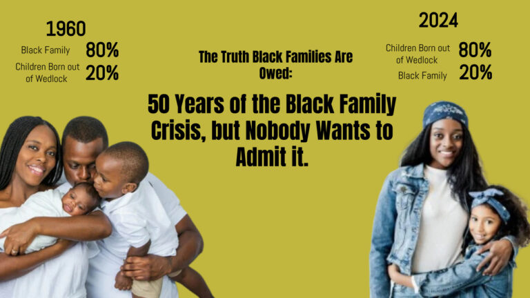 The Truth Black Families Are Owed: 50 Years of the Black Family Crisis, but Nobody Wants to Admit it.