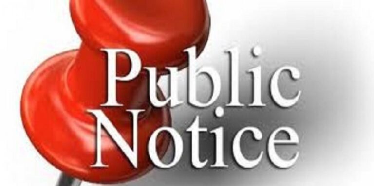 Public Notice – General Ordinance – Noise