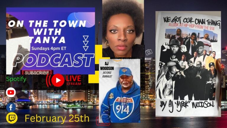 On The Town With Tanya With Author AJ Woodson
