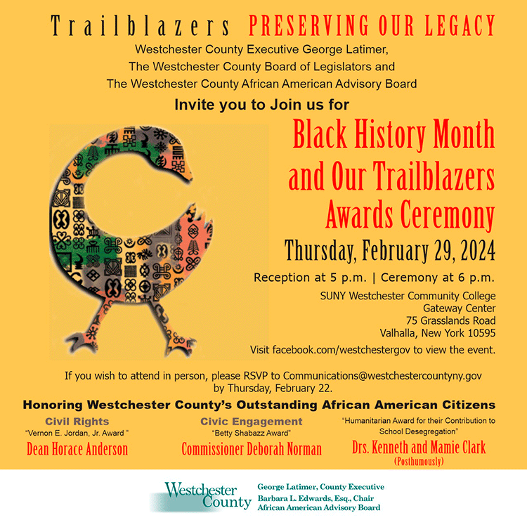 WESTCHESTER COUNTY HONORS ‘TRAILBLAZERS’ AS PART OF BLACK HISTORY MONTH CELEBRATION