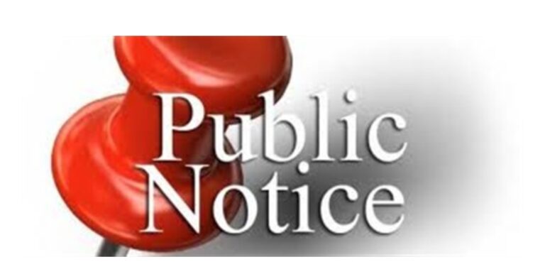 Public Notice – GRAFFITI GENERAL ORDINANCE