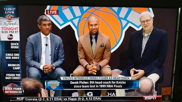 Phil Jackson, Derek Fisher Reunite As Fisher Becomes New York Knicks Head Coach