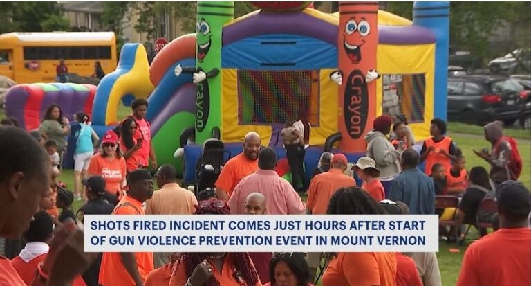 Shots Fired Near A Gun Violence Awareness Event In Mount Vernon