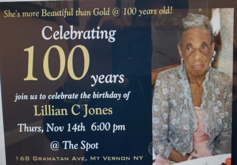 Mount Vernon’s Lillian C. Jones Turns 100 Years Old