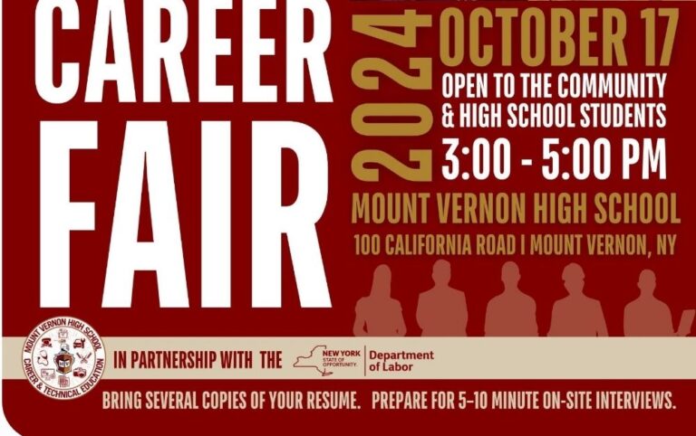 Mount Vernon City School District Will Hold Community Career Fair