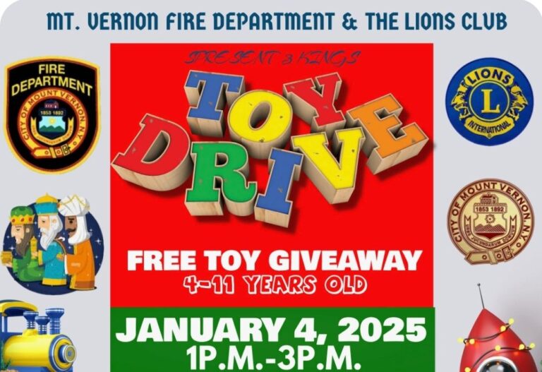 Lions Club and Mount Vernon Fire Department Hosted The 3 Kings Toy Drive