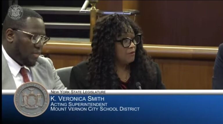 Dr. Veronica K. Smith Addressed NYS Assembly Joint Legislature On Elementary & Secondary Education