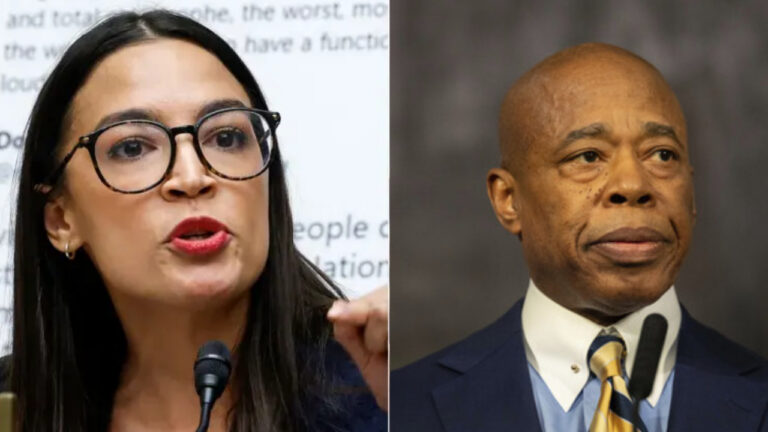 AOC Grills NYC Mayor Eric Adams on Legal Troubles Instead of Sanctuary City Crisis