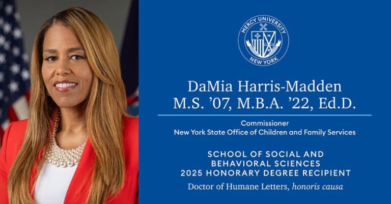 Dr. DaMia Harris Madden Will Receive Honorary Doctor of Humane Letters Degree From Mercy University
