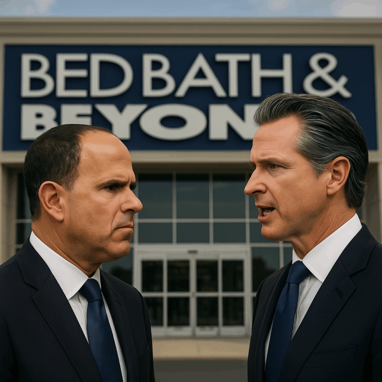 Bed Bath & Beyond Chairman Clashes with California Governor Over Business Climate