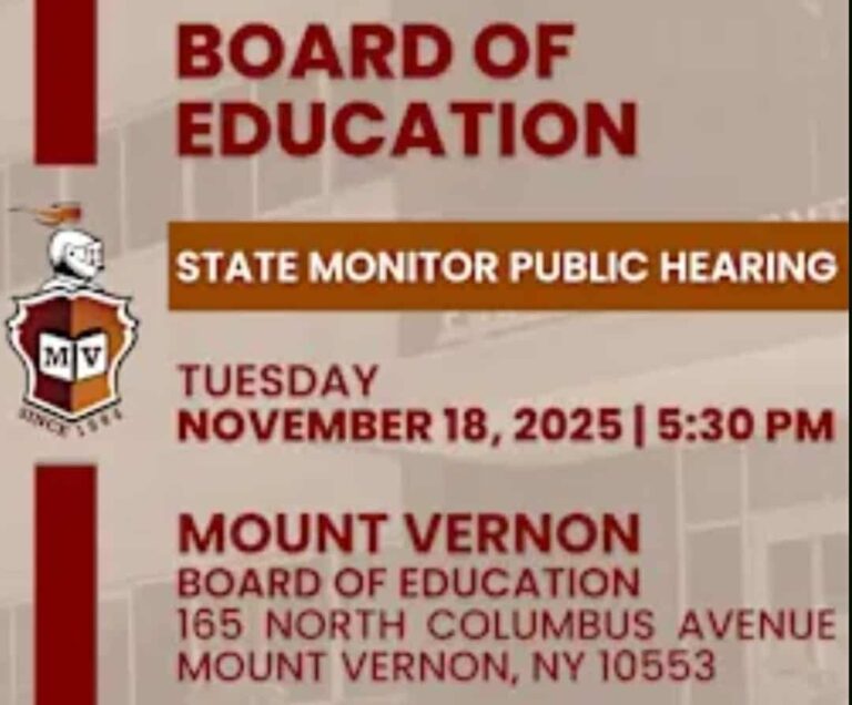 MVCSD To Hold Public Hearing On State Monitor’s Findings Report
