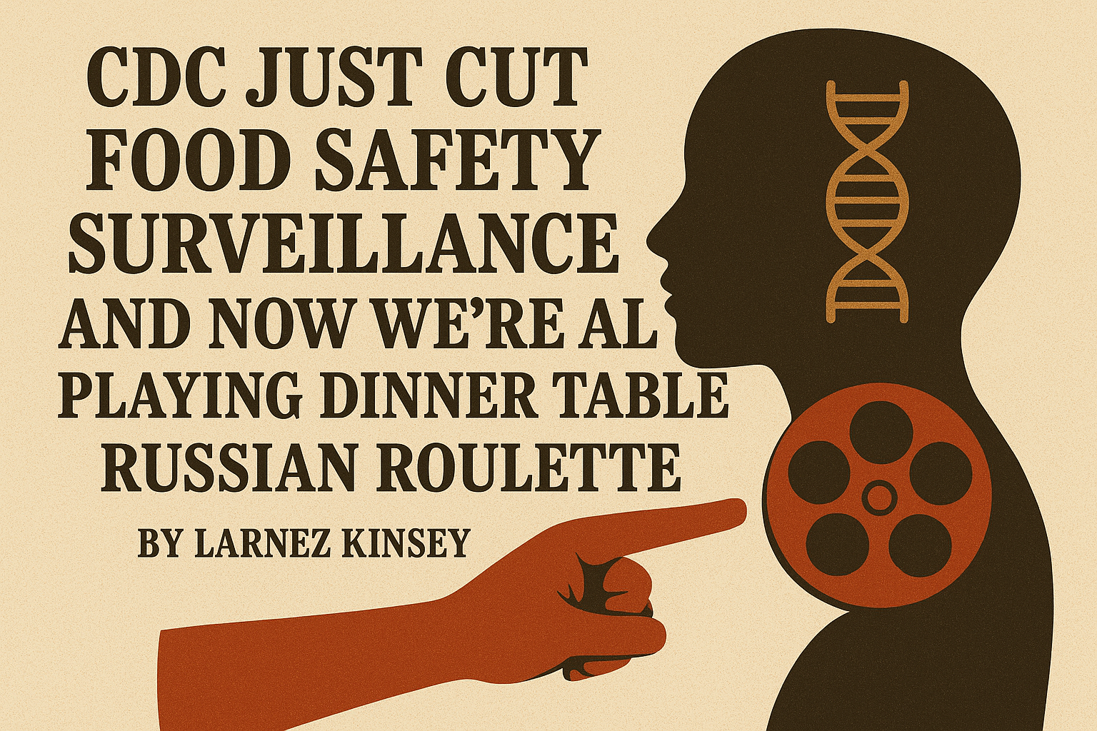 CDC Just Cut Food Safety Surveillance And Now We’re All Playing Dinner Table Russian Roulette By Larnez Kinsey
