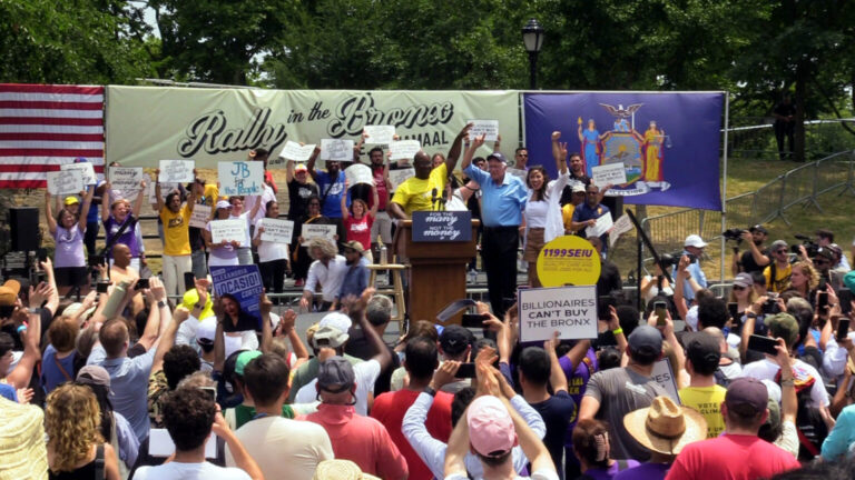 AOC & Bernie Sanders Rally For Rep. Jamaal Bowman At St. Mary’s Park