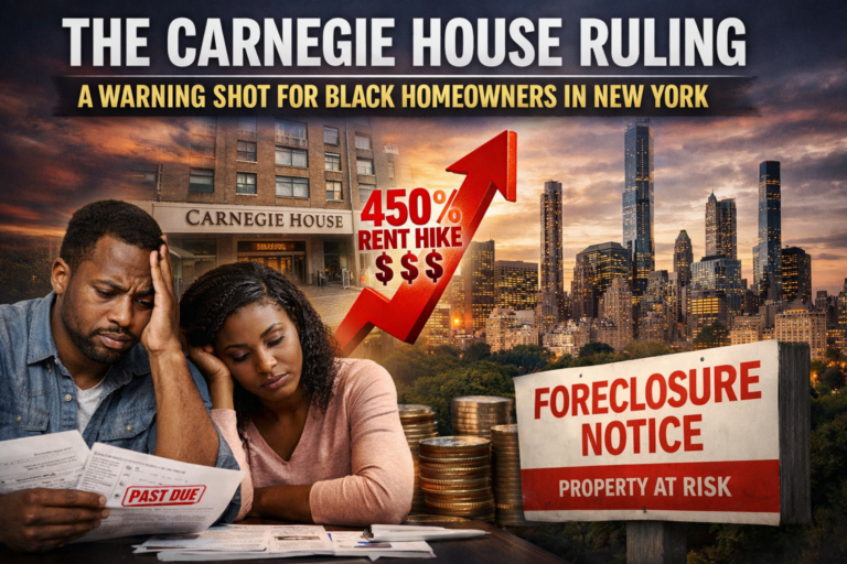 The Carnegie House Ruling: A Warning Shot for Black Homeowners in New York
