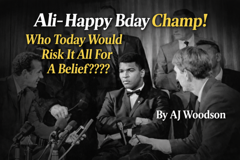 Ali- Happy Bday Champ! Who Today Would Risk It All For A Belief????