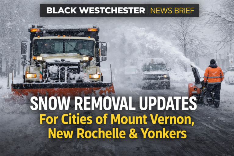 Snow Removal Updates For Cities of Mount Vernon, New Rochelle & Yonkers [UPDATED]