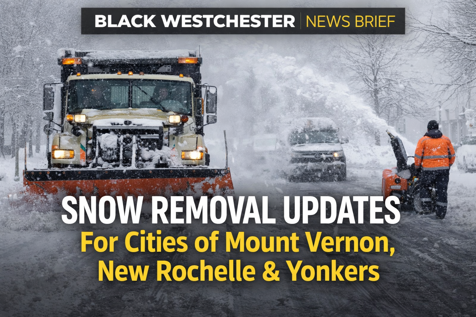 Snoa Rapper Snow Removal Updates For Cities Of Mount Vernon, New Rochelle & Yonkers ...