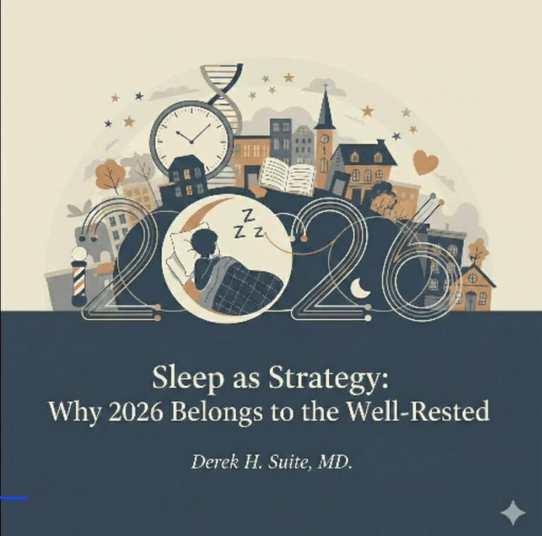 Sleep as Strategy: Why 2026 Belongs to the Well-Rested By Derek H. Suite, M.D.