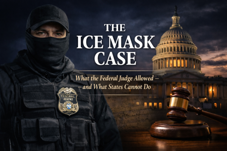 Masks, Mandates, and the Meaning of Authority: What the ICE Ruling Actually Changes