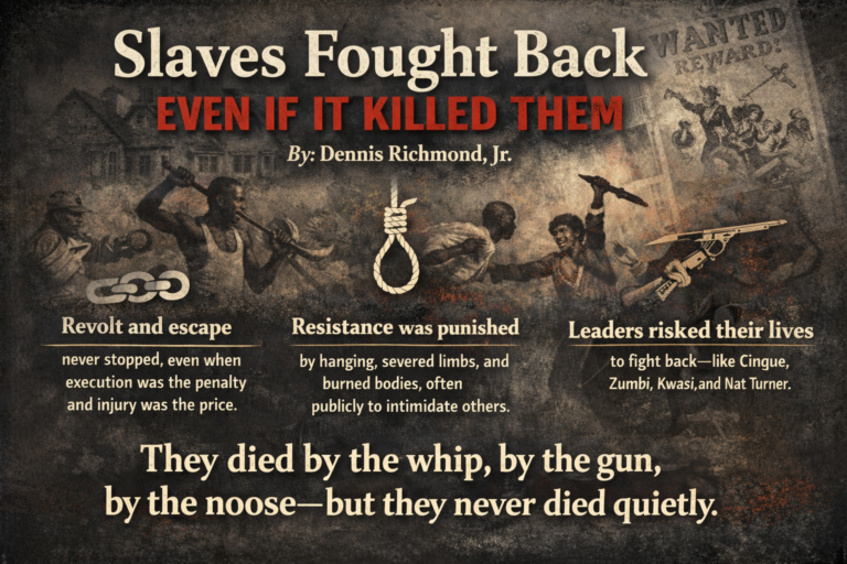 Slaves Fought Back Even If It Killed Them By Dennis Richmond, Jr., M.S.Ed.