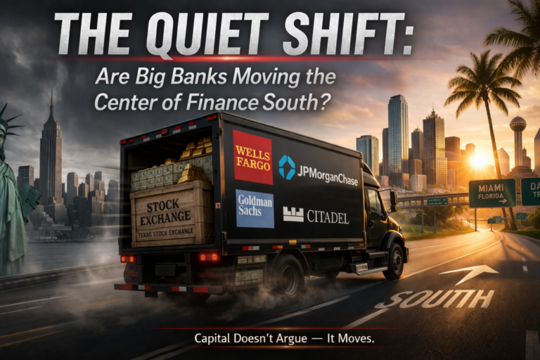 The Quiet Shift: Are Big Banks Moving the Center of Finance South?
