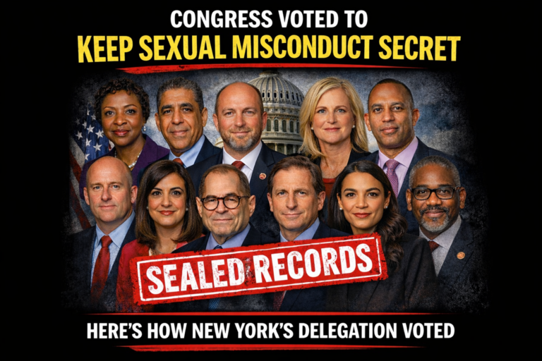 Congress Votes to Keep Sexual Misconduct Complaints Secret — Here’s How Your New York Congressmen and Congresswomen Voted for it