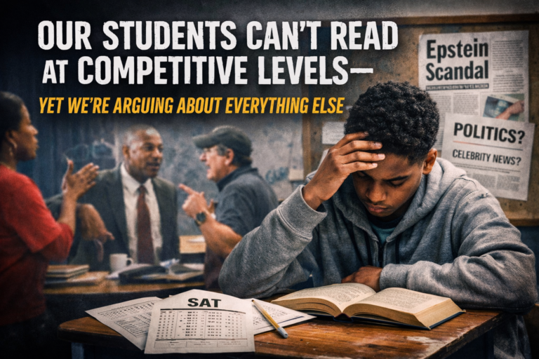 Our Students Can’t Read at Competitive Levels — Yet We’re Arguing About Everything Else
