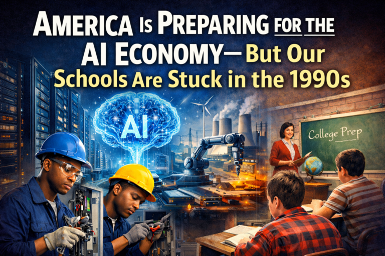 America Is Preparing for the AI Economy — But Our Schools Are Still Stuck in the 1990s