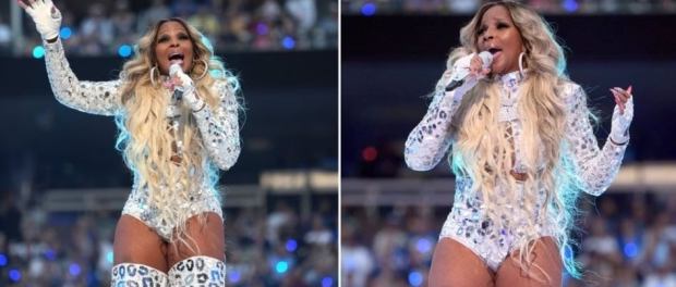 Mary J Blige Shines At Superbowl LVI Halftime Show