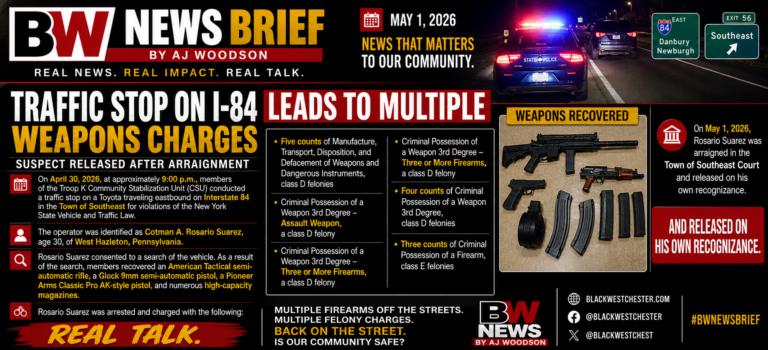 Traffic Stop on I-84 Leads to Multiple Weapons Charges — Suspect Released After Arraignment
