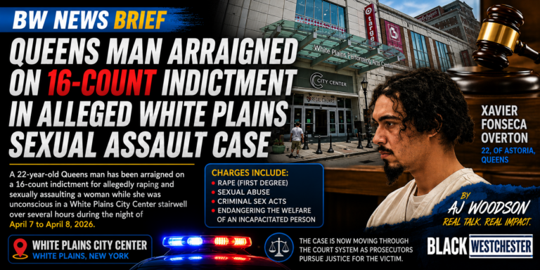Queens Man Arraigned on 16-Count Indictment in Alleged White Plains Sexual Assault Case