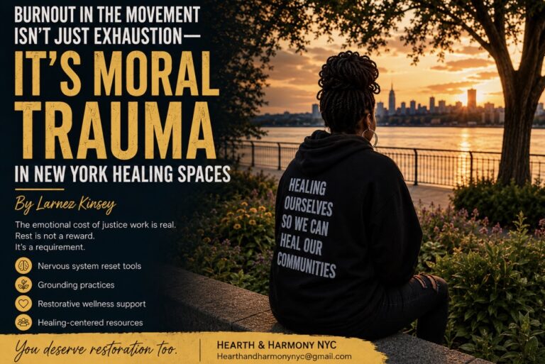 Burnout in the Movement Isn’t Just Exhaustion, It’s Moral Trauma in New York Healing Spaces