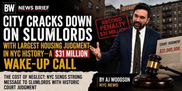 City Cracks Down on Slumlords With Largest Housing Judgment in NYC History—A $31 Million Wake-Up Call