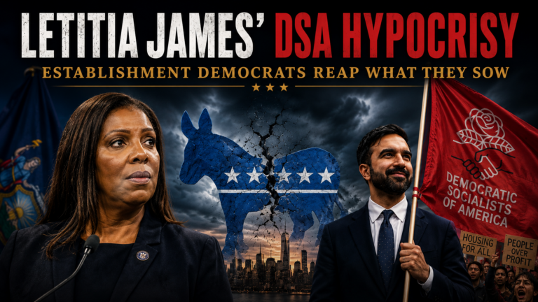 LETITIA JAMES’ DSA HYPOCRISY: ESTABLISHMENT DEMOCRATS REAP WHAT THEY SOW