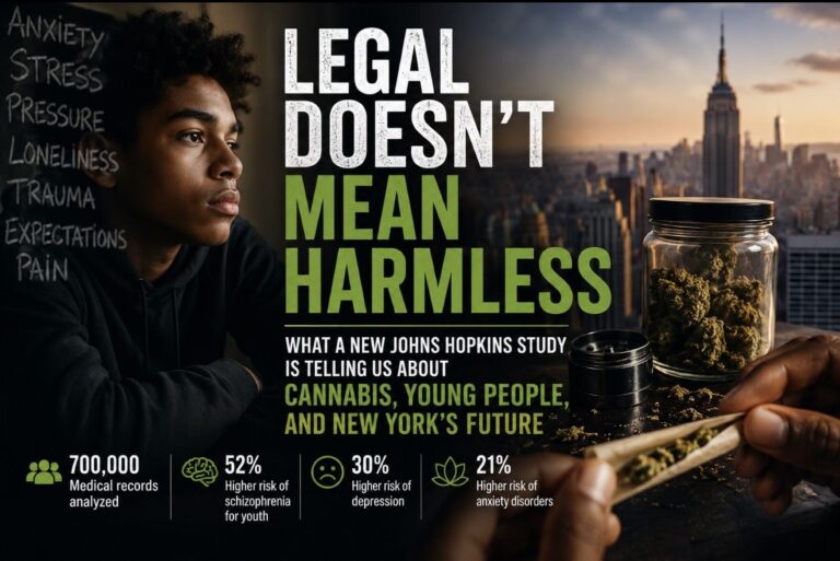 Legal Doesn’t Mean Harmless: What a New Johns Hopkins Study Is Telling Us About Cannabis, Young People, and New York’s Future