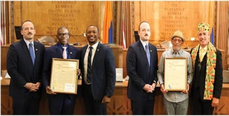Westchester Legislators Honor Judge Lyndon Williams & Coach Rupert Bitter For Caribbean American Month