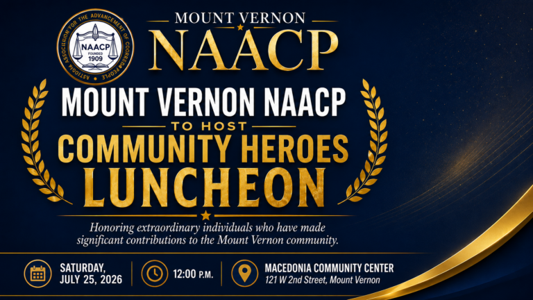 Mount Vernon NAACP To Host Community Heroes Luncheon