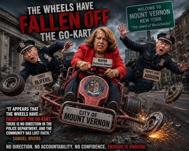 The Wheels Have Fallen Off the Go-Kart: Mount Vernon Has Lost Confidence in Its Police Department By Samuel L. Rivers