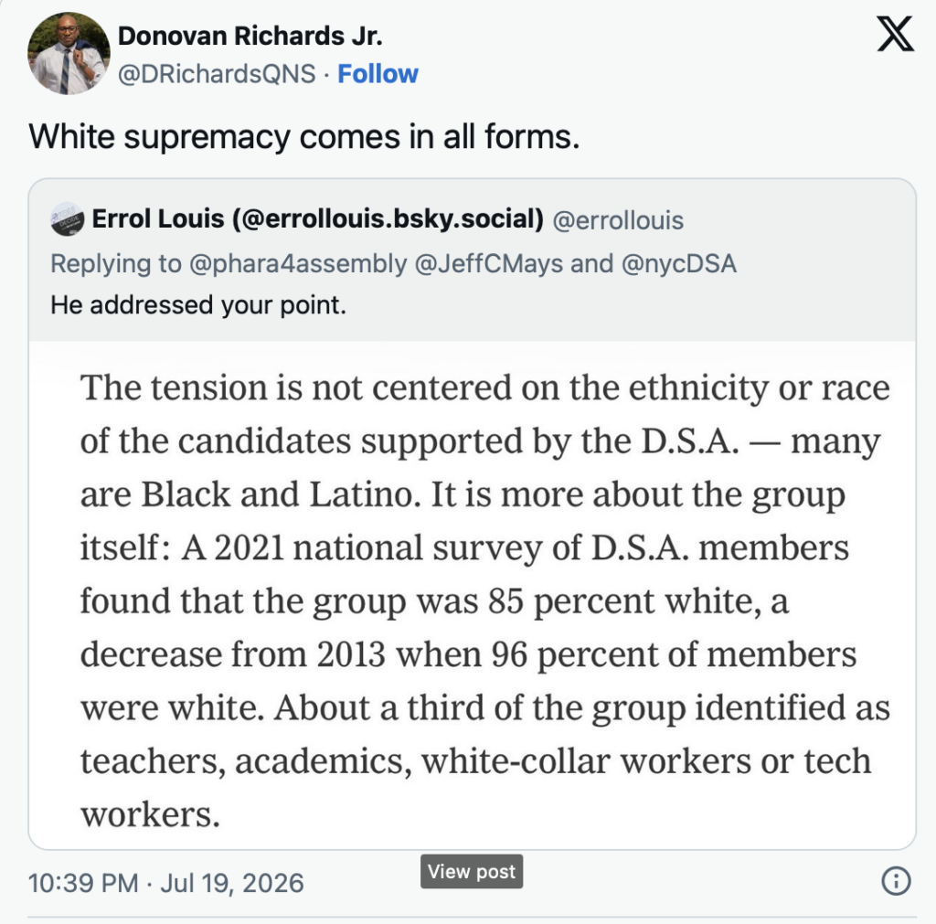 Donovan Richards' Malcolm X Post Sparks New Debate: IS DSA for Black Voters? 5
