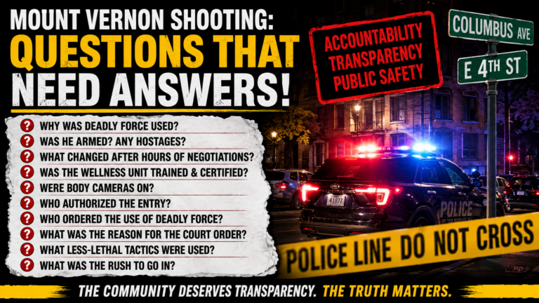 BW News Brief: Mount Vernon Police Officer Shoots Armed Man During Mental Health Crisis