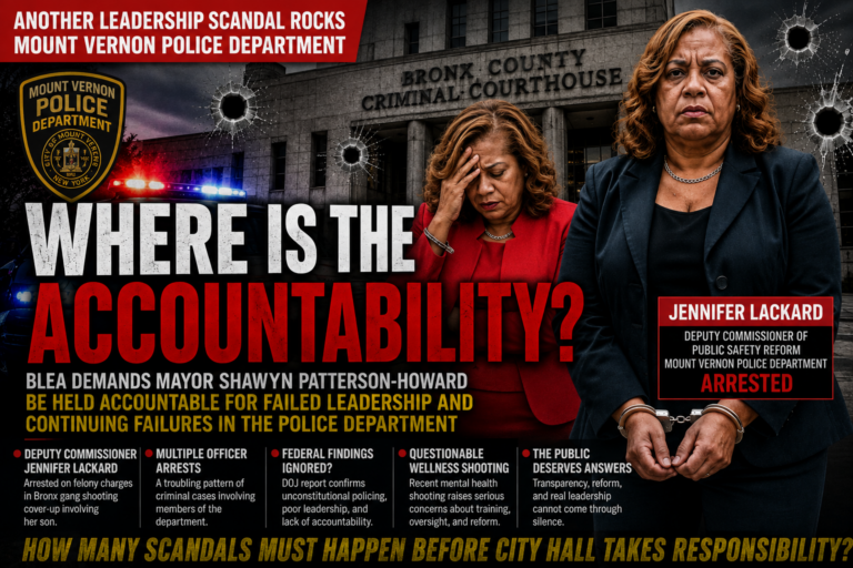 Black Law Enforcement: The Mount Vernon Mayor Must Be Held Accountable for the Continued Failures of the Mount Vernon Police Department