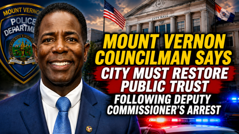 Mount Vernon Councilman Says City Must Restore Public Trust Following Deputy Commissioner’s Arrest