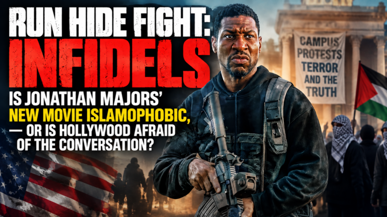 RUN HIDE FIGHT: INFIDELS — IS JONATHAN MAJORS’ NEW MOVIE ISLAMOPHOBIC, OR IS HOLLYWOOD AFRAID OF THE CONVERSATION?