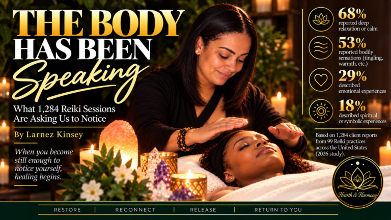 THE BODY HAS BEEN SPEAKING: What 1,284 Reiki Sessions Are Asking Us to Notice