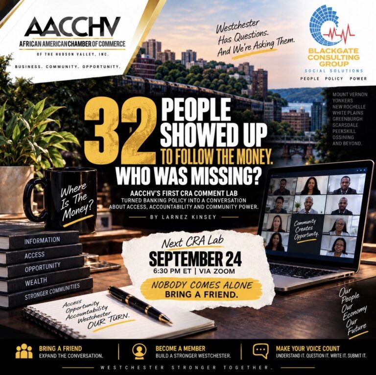 AACCHV’s First CRA Comment Lab Turned Banking Policy Into a Conversation About Access, Accountability, and Community Power