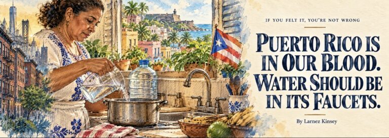 If You Felt It, You’re Not Wrong: Puerto Rico Is In Our Blood, Water Should Be In Its Faucets By Larnez Kinsey
