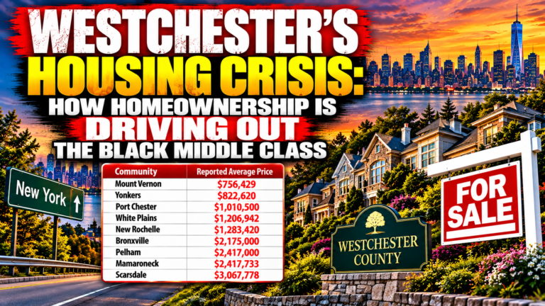 WESTCHESTER’S HOUSING CRISIS: HOW HOMEOWNERSHIP IS DRIVING OUT THE BLACK MIDDLE CLASS.